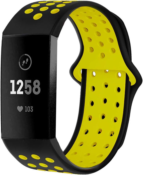 Bands Compatible with Fitbit Charge 4 / Charge 3 / Charge 3 SE Bands for Men Women X-Large Silicone Replacement Straps Sports Band...
