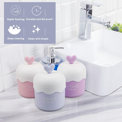 Facial Cleanser Foam Maker, Portable Manual Foamer Cleansing Foam Maker, Skin Care Beauty Cleansing Tool for Home, Beauty Salon and Traveling(Blue...