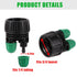 Garden Hose Adapter 3/4 to 1/4 Inch 2 Way Drip Irrigation Tubing Connectors Lock Barbed design 3/4 US Standard GHT Thread 5 Pack (2 -Way to 1/4" P...