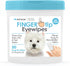 Petkin Fingertip Eye Wipes for Dogs and Cats, 50 Finger Wipes - Slip-On, Snug Fit, Micro-Bristle Fabric - Cleans Eye Area, Dirt and Tear Stains - ...