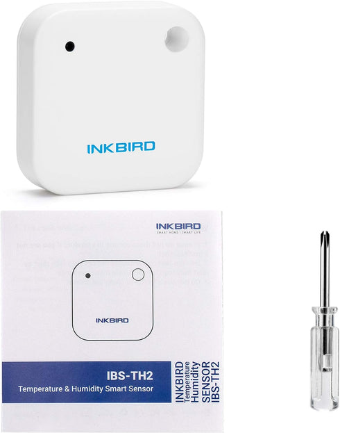 Inkbird Wireless Thermometer Humidity and Temperature Monitor, IBS-TH2 Freezer Thermometer Bluetooth Temperature Sensor Smart, with APP for Android and iOS (Temperature and Humidity Sensor)