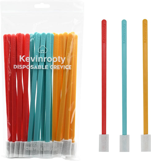30PCS Disposable Crevice Cleaning Brush tool kit, Disposable Toilet Brush, Disposable toilet seat cleaner tool (Color Mixing)...