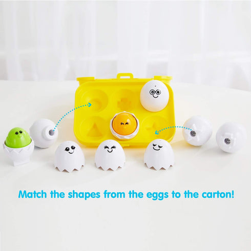 Kidoozie Peek N Peep Eggs - Mentally Stimulating Sorting & Stacking Toy for Ages 1 and Up - A Fun Way to Build Hand-Eye Coordinaton!...