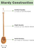 Updated Modern Version Toilet Bowl Brush, Natural Coconut Fiber Brush Head and Beechwood Handle for Bathroom Toilet - Sturdy, Deep Cleaning, Eco-F...