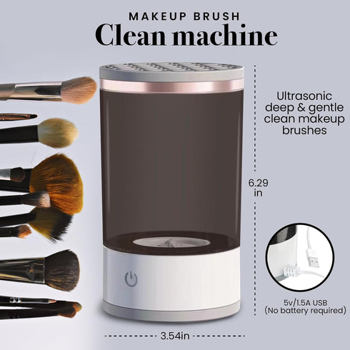 2024, Electric Makeup Brush Cleaner, Make Up Brush Cleaner, Electric Brush Cleaner, Automatic Makeup Brush Cleaner, Makeup Brushes Cleaner, Brushl...