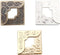 150PCS Book Corner Protector Metal Corner Cover for Scrapbook Album Menu Folder Include 50PCS Gold, 50PCS Silver and 50PCS Bronze...