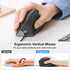 SANWA Wired Ergonomic Mouse, Optical Vertical Computer Mice, Reduce Wrist Strain, (1000/1600 Adjustable DPI, 6 Buttons) Compatible with MacBook, L...