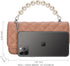 GM LIKKIE Clutch Purse for Women, Evening Envelope Quilted Wallet Bag, Crossbody Foldover Pearl Wedding Shoulder Handbag...