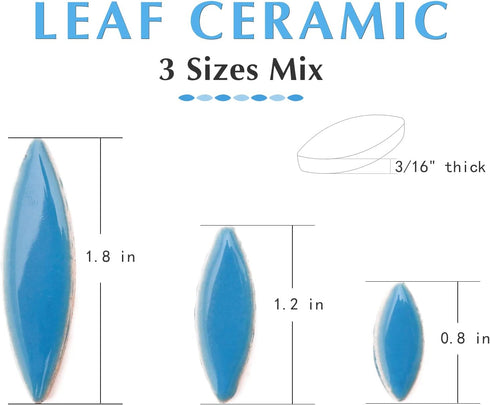 Petal Mosaic Tiles for Crafts, 200g Flower Tiles Pieces for Mosaic Craft Supplies,DIY Mosaic Outdoor Decor(Sky Blue)...