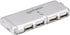 Manhattan 4-Port Hi-Speed USB Pocket Hub - Silver (160599)...