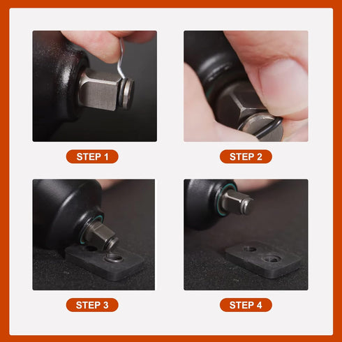 (5+5 Sets) 3/8" & 1/2" Impact Wrench Retainer Rings with O-ring, Fit For Electric/Pneumatic Wrench, Including Anvil Retaining Ring Install Tool...