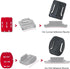 GoPro Curved Flat Helmet Base Mount with 3M Adhesive Pads for GoPro, Action Camera...