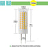 G8 LED Bulb Dimmable 7W Equivalent to G8 Halogen Bulb 75W-80W, GY8.6 /G8 Bi-Pin Base Light Bulb AC 120V G8 Bulb for Under Cabinet Light, Under Cou...