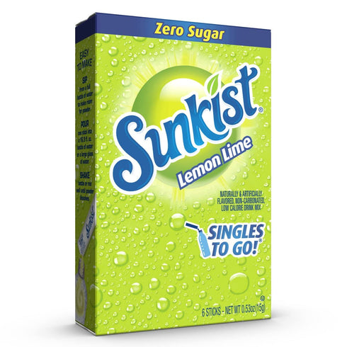 Sunkist Soda Lemon Lime Singles To Go Drink Mix, 0.53 OZ, 6 CT...