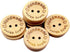 100 Pcs Wooden Buttons Handmade with Love Round Sewing Button 2 Holes Crafts Decor Button DIY Craft Supplies (25MM)...