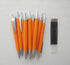 10 Ballpoint Pens,Retractable,Office Pens,1.0 mm Orange Pens Black Ink,Send 10 pcs ballpoint pen refills,Used for Office Writing Work Records.(Ora...