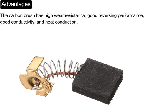 uxcell 2 Pack 999-044 Carbon Brushes 17x17x7mm Power Tool for Electric Hammer Drill Motor...