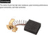 uxcell 2 Pack 999-044 Carbon Brushes 17x17x7mm Power Tool for Electric Hammer Drill Motor...