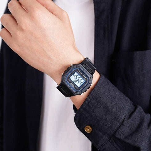 Men Outdoor Sport Digital Watch 5Bar Waterproof Alarm Back Light LED Fashion Chronograph Wristwatches...