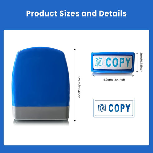 Self Inking Office Stamp Set for Approved Paid Completed Copy Faxed Scanned 8 PCS Stamps Busines Stamps Message Account Work Stamp...