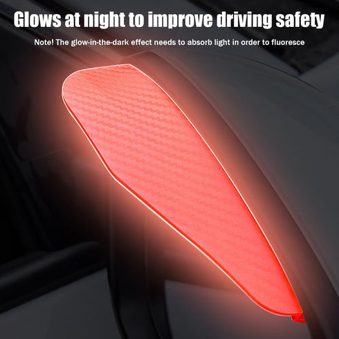 2PCS Car Rear View Mirror Rain Visor, Carbon Fiber Sun Visor Automotive Side Mirror Rain Eyebrow Snow Ice Cover Sticker Decal, Vehicle Exterior Ac...