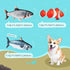 Electric Moving Dog Fish Toy 2 Pack with Updated Motor Realistic Flopping Fish Oxford Cloth Interactive Dog Toys Pet Toys for Small Dogs (with a W...