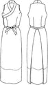 Folkwear #131 Tibetan Chupa Jumper Skirt Dress Tibet Traditional Sewing Pattern (Pattern Only) folkwear131...