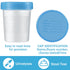 25 Pcs Disposable Specimen Cup Urine Cups 4oz Specimen Container with Leak Proof Screw on Single Use Stool Sample Collection Kit for Safe Urine Pe...