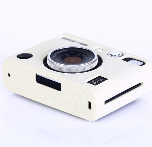 Pocoukate Protective Case for Instax Mini EVO, Soft Silicone Cover Bag with Screen Protector for Fujifilm Instax Mini EVO Instant Camera - Light-G...