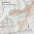 HOMRITAR Baby Blanket for Boys Girls Fleece Super Soft Plush Fuzzy Cozy Toddler Blanket with Square 3D Jacquard Grid Design Luxury Lightweight Bed...