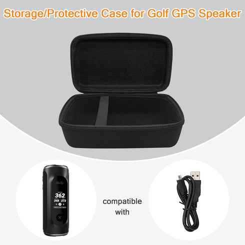 Carrying Case Compatible with Blue Tees Golf Player+ GPS Speaker with Touch Screen Display, Golf GPS Speaker Case with Built-in Space for Charging...