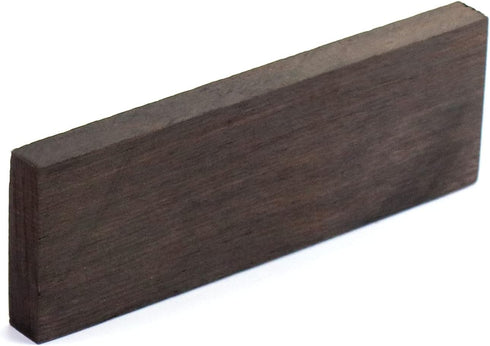 QWORK Black Ebony Lumber Wood Timber Handle Plate, 2 Pack Lumber Durable Wood Handle Blanks for Music Instruments DIY Tools and Cutter handles, Bl...