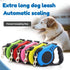 Durable Heavy Duty Nylon Telescopic Dog Rope Automatic Retractable Leash with Non-Slip Handle Walking Pet Leash Accessories, Large, blue...