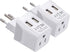 Ceptics Switzerland Travel Plug Set - with 2 USB + USA Socket Input - Type J and Type C- Ultra Compact - Safe Grounded Perfect for Cell Phones, La...