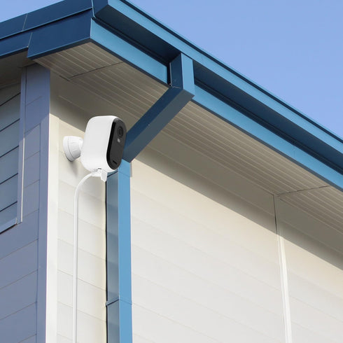 iTODOS 20ft/6m Power Cable and Adapter for Arlo Essential 2K Outdoor Security Camera (2nd Generation), Weatherproof Outdoor Flat Charging Cable fo...