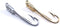 Fishing Hooks Tie Clips Bar Tacks Mens Silver Golden Tone Leisure Fishermen Sportsmen Fathers Dad Husband Activities...