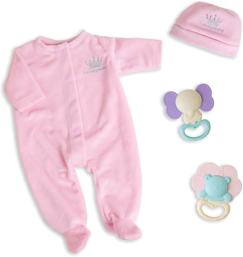 Aori Reborn Baby Dolls Clothes 20 inch Pink Outfit Accessories for 17-20 Inch Reborn Doll Newborn Girl...
