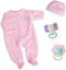 Aori Reborn Baby Dolls Clothes 20 inch Pink Outfit Accessories for 17-20 Inch Reborn Doll Newborn Girl...