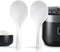 2 Pcs Plastic Rice Paddle,Non Stick Standing Rice Spoon Scooper Spatula,Heat Resistant Rice Cooker Spoon (White)...