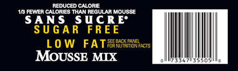 Sans Sucre Mousse Mix - SUGAR FREE, LOW FAT French Vanilla TWO 1.5 OZ ENVELOPES NET WT. 3 OZ. (85G)...