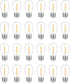 24-Pack String Light Bulbs, S14 Outdoor Waterproof Replacement Bulb, E26 Base Bulbs, 1W 120V, 2700K Warm White...