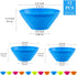 Plastic Bowls Set 12 Pieces, 3 Sizes 14/20/25oz Unbreakable Reusable Light Weight Bowl for Cereal, Noodle, Soup, Pasta, Ramen, Popcorn, Ice Cream,...