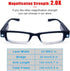 3 Pack Reading Glasses with Lights and Magnifier Reading Glasses with Lights in The Frame Bright Led Readers Magnifying Glasses with Light for Men...