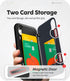 GOOSPERY iPhone XR Wallet Case with Card Holder, Protective Dual Layer Bumper Phone Case - Black...