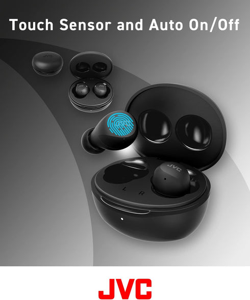 JVC Compact and Lightweight Gumy Mini True Wireless Earbuds Headphones, Long Battery Life (up to 23 Hours), Sound with Neodymium Magnet Driver, Wa...