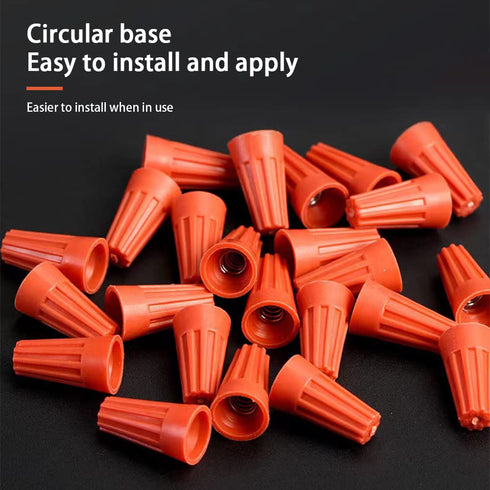 Electrical Wire Connector Screw Terminal 40PCS, Screw on Electric Wire Caps, Twist on Wire Connectors, Wire Caps with Spring Insert, Electrical Wi...