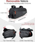 Bike Frame Bag, Water-resistant Bicycle Triangle Bag with Two Side Pockets, Top Tube Storage Pouch for Mountain Road Bike Trip, 1.2L Capacity...