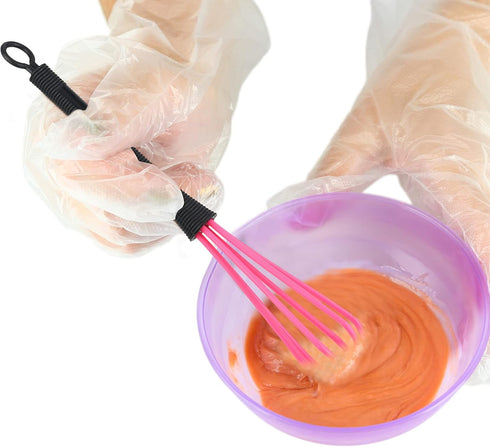12 Pack Hair Color Whisk Mini Whisk for Hair Dye Color Mixing Christmas Gifts 7 x 1.2 in Salon Barber Plastic dressing Dye Kitchen Baking Cooking ...
