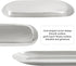 Oval Stainless Steel Decorative Tray, 9 x 3.54 inch Towel Tray Storage Tray,Jewelry Dish Cosmetics Organizer Home Table Centerpiece,Silver...
