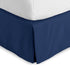 Bare Home Queen Bed Skirt - 15-Inch Tailored Drop Easy Fit - Bed Skirt for Beds - Center & Corner Pleats (Queen, Dark Blue)...